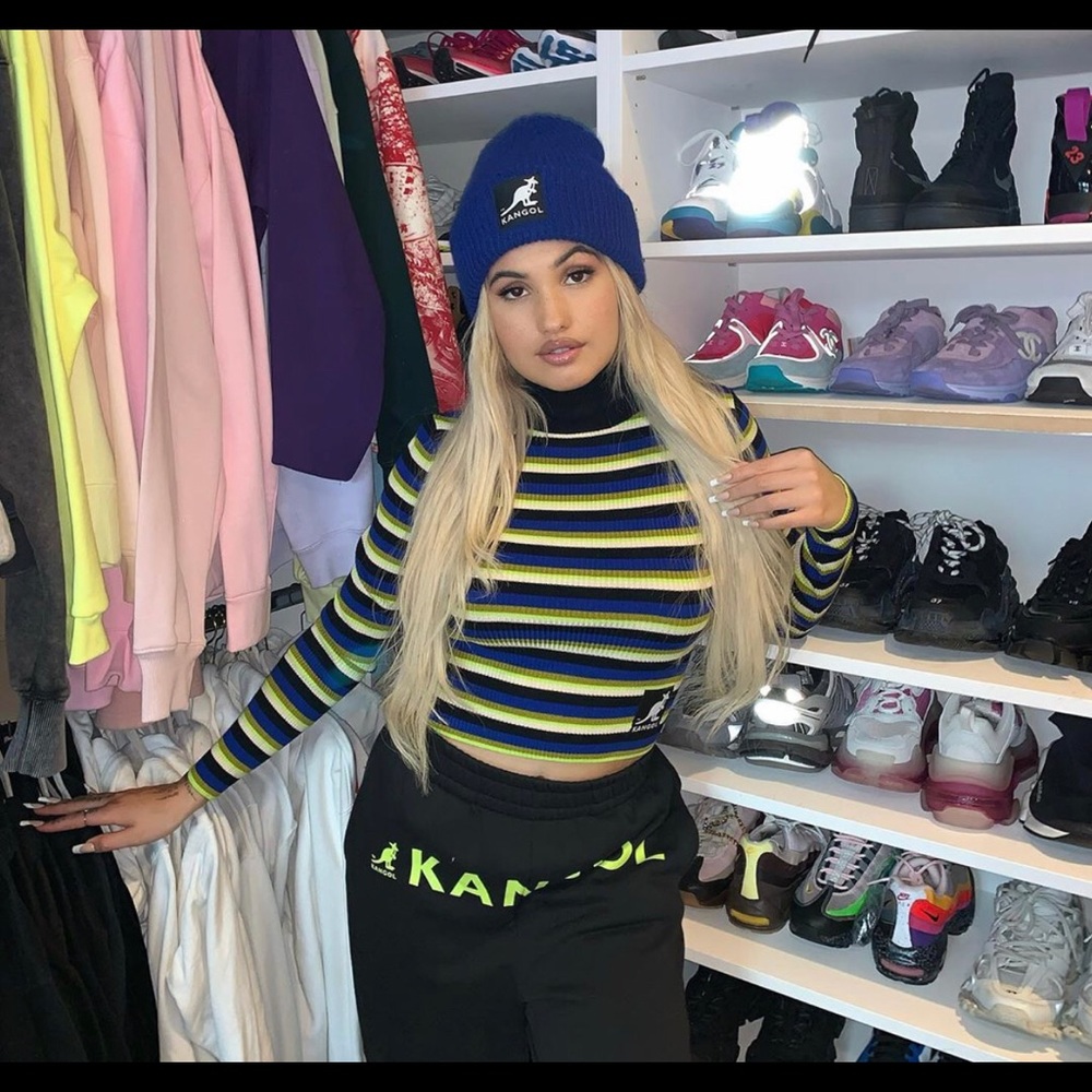 H&M Royal Blue Ribbed Knit Beanie - Picture 8 of 10